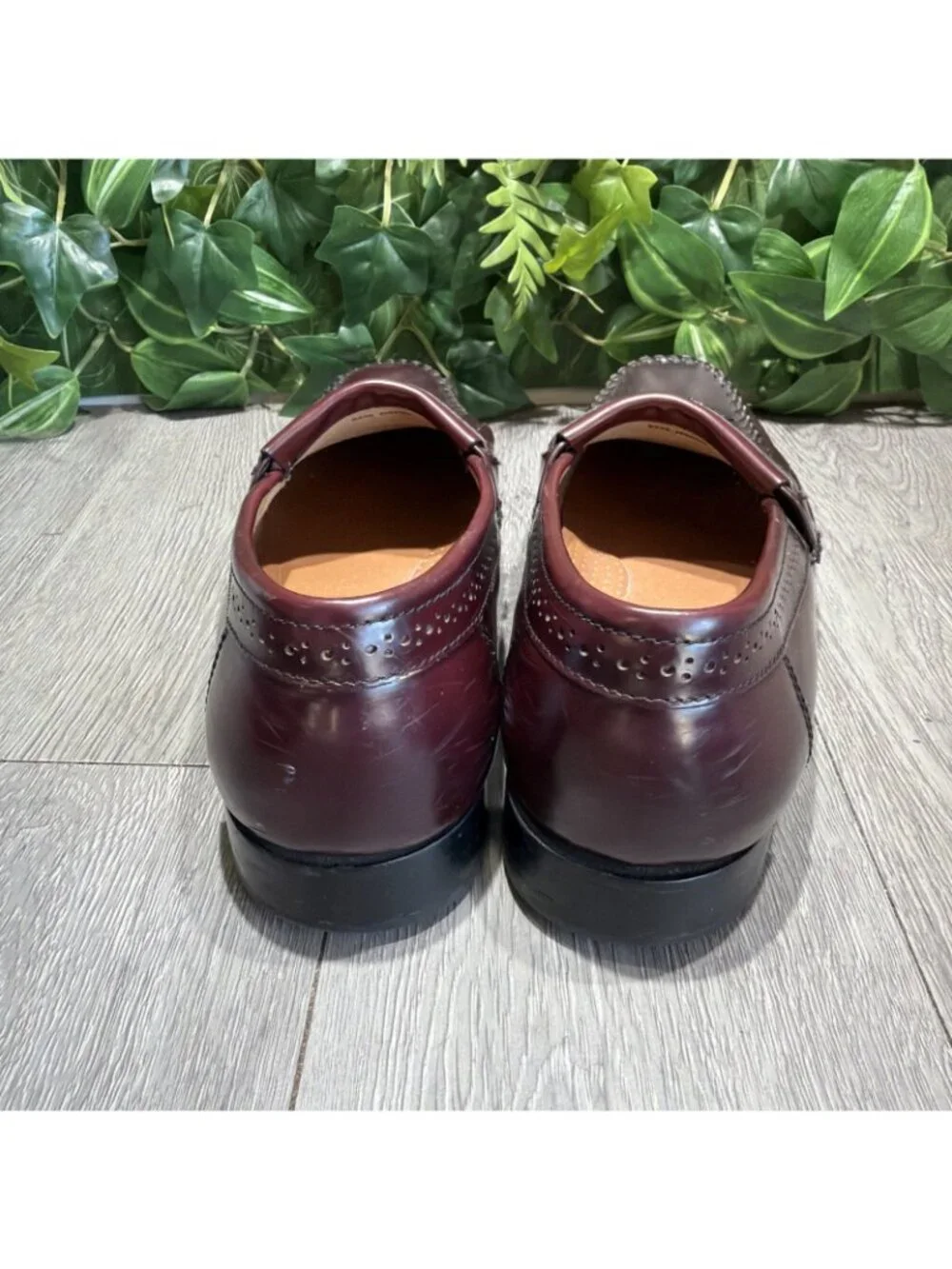 G.H. Bass & Co. Weejuns Jeremy Loafers Mens 12 D Burgundy Leather Kiltie Tassel